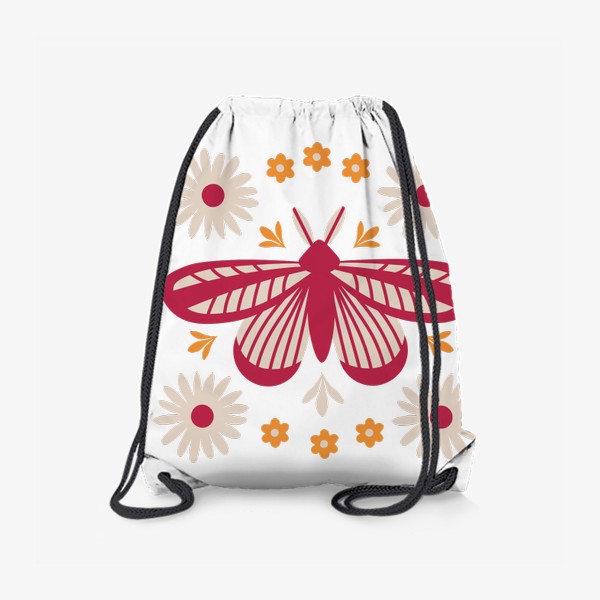 Рюкзак «Бабочка с ромашками»