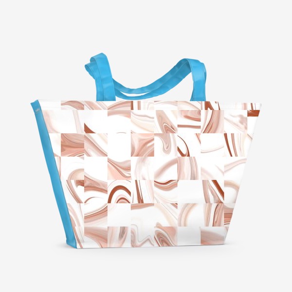 Пляжная сумка «Мозаика мрамор»