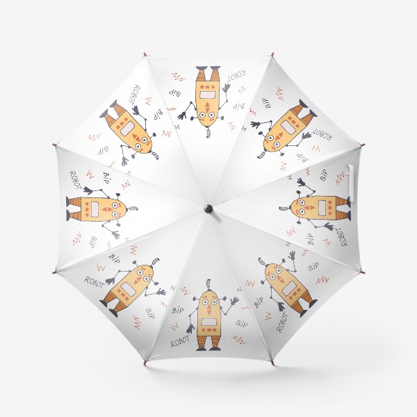 Зонт «робот смешной»