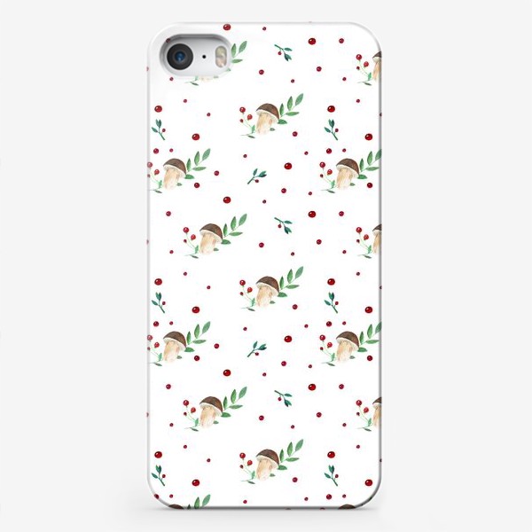 Чехол iPhone «Грибы и ягоды»
