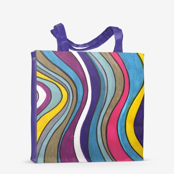 Сумка-шоппер «Разноцветные волны»