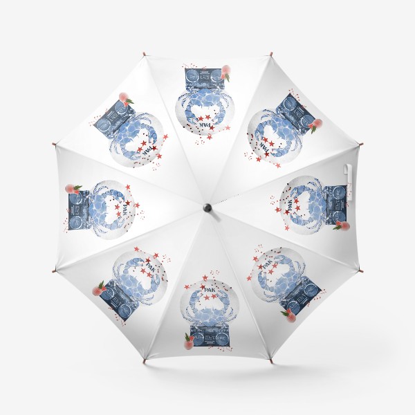Зонт «Подарок Раку (серия коллажей для знаков зодиака)»
