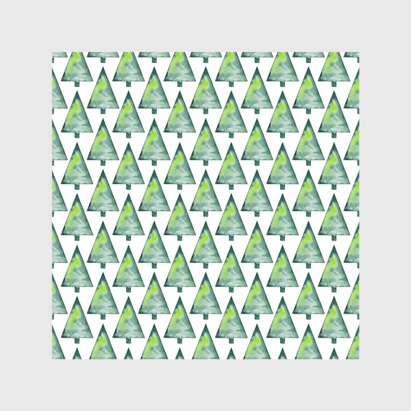 Скатерть «Новогодний абстрактный паттерн из зеленых треугольных ёлок»