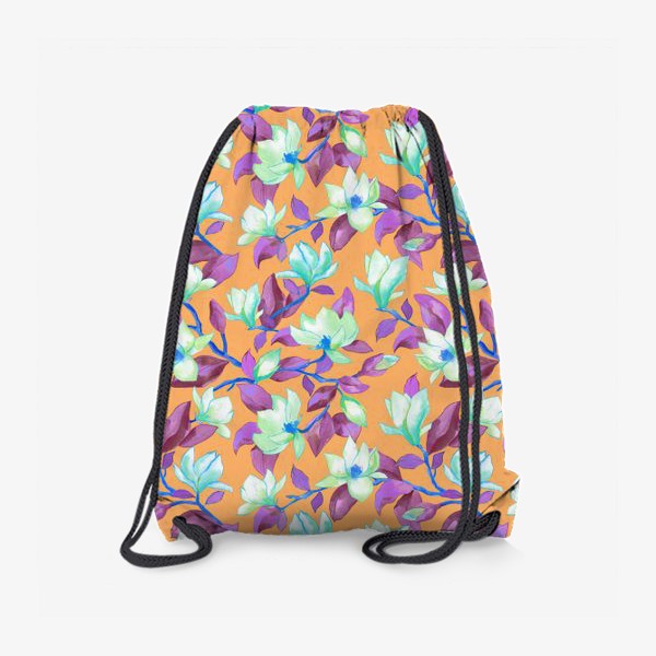 Рюкзак «Цветущая магнолия на абрикосовом»