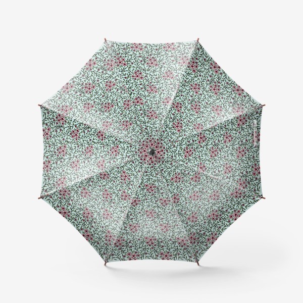 Зонт &laquo;Цветы сакуры и веточки - паттерн&raquo;