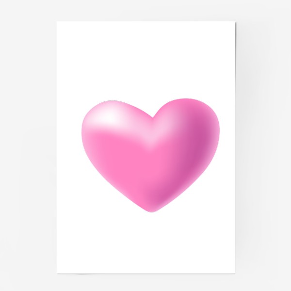 Постер «Объемное сердце»