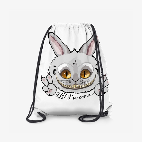 Рюкзак «Чеширский кролик, серый»