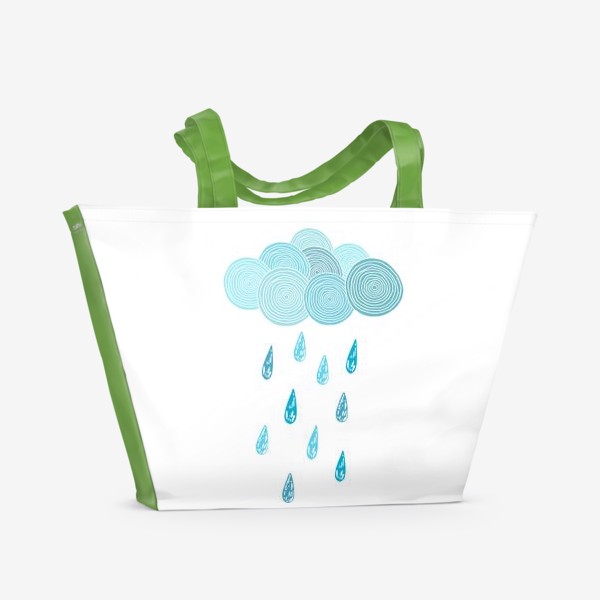 Пляжная сумка «Облако с дождем»