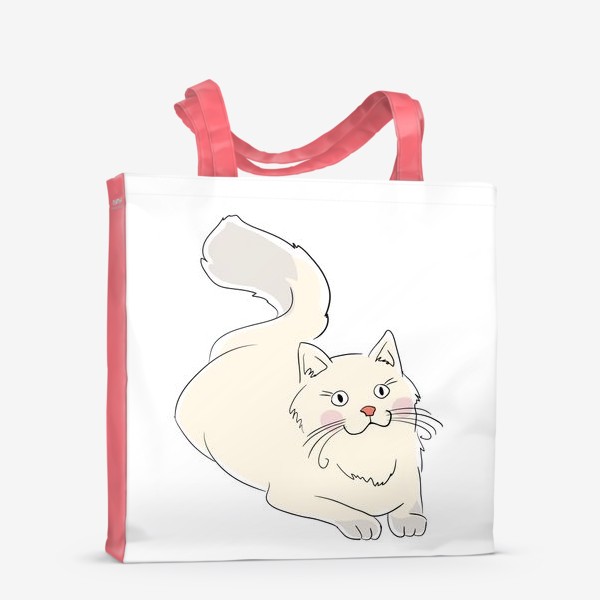 Сумка-шоппер «Кремовая кошка»