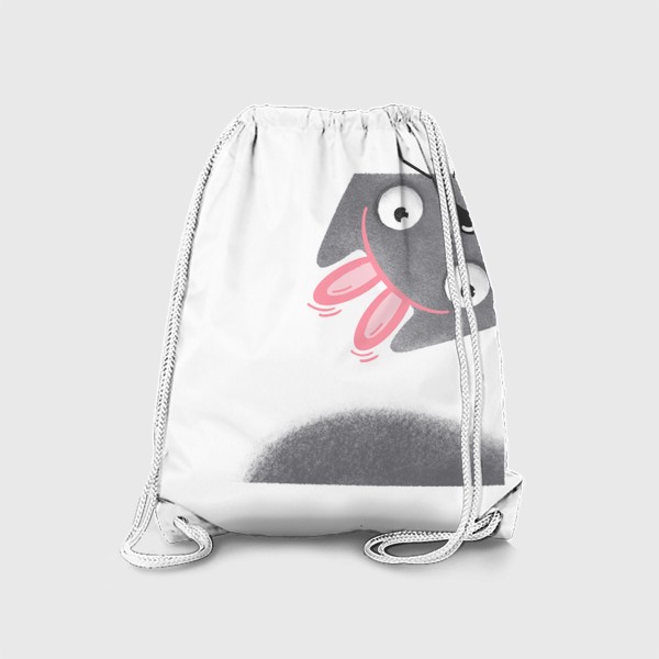 Рюкзак «Кот с ушами зайца следит за тобой»