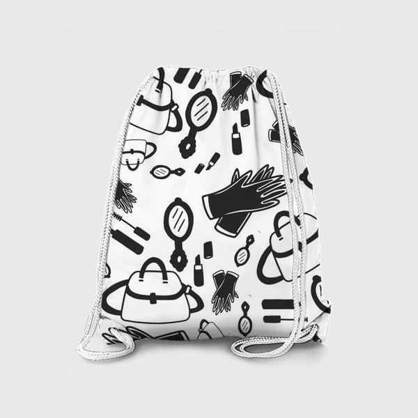 Рюкзак «черно-белые аксессуары»