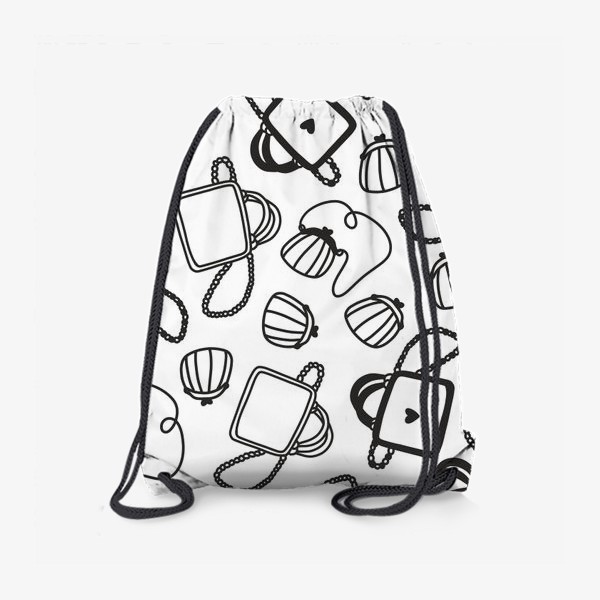 Рюкзак «черно-белые сумочки»