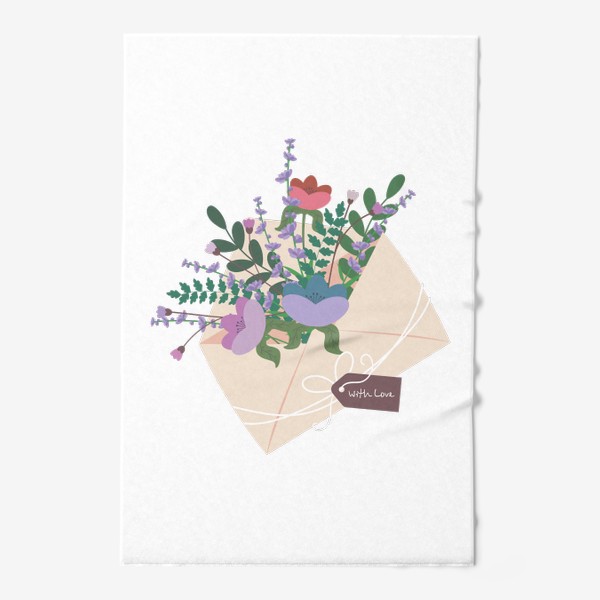 Полотенце «Цветочный конверт»