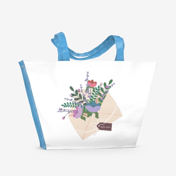 Пляжная сумка «Цветочный конверт»
