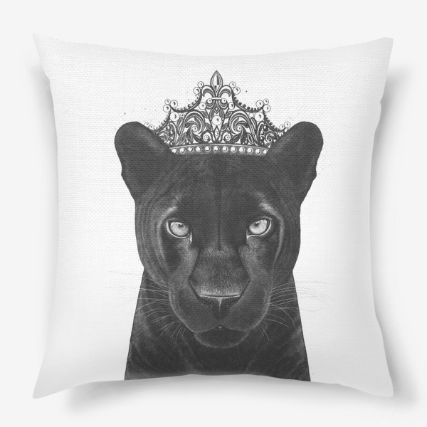 Подушка «Королева черная пантера»