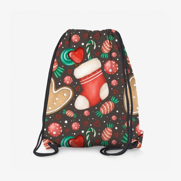 Рюкзак «Рождественские сладости паттерн»