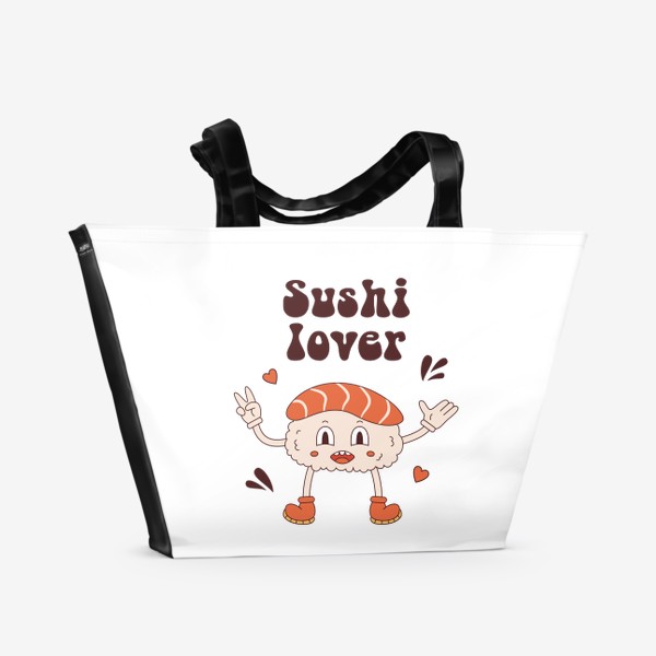 Пляжная сумка &laquo;любитель суши | sushi lover&raquo;