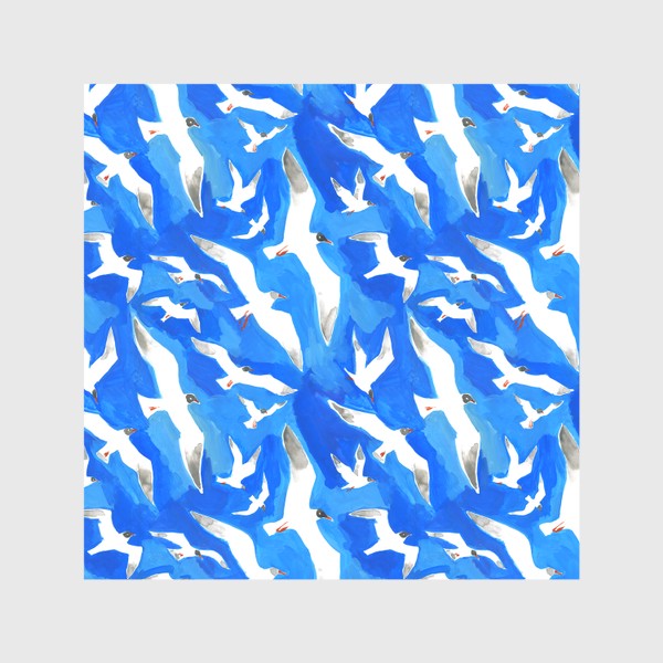 Скатерть «Чайки на синем»