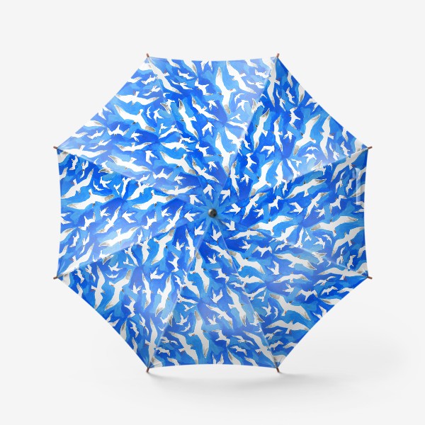 Зонт «Чайки на синем»