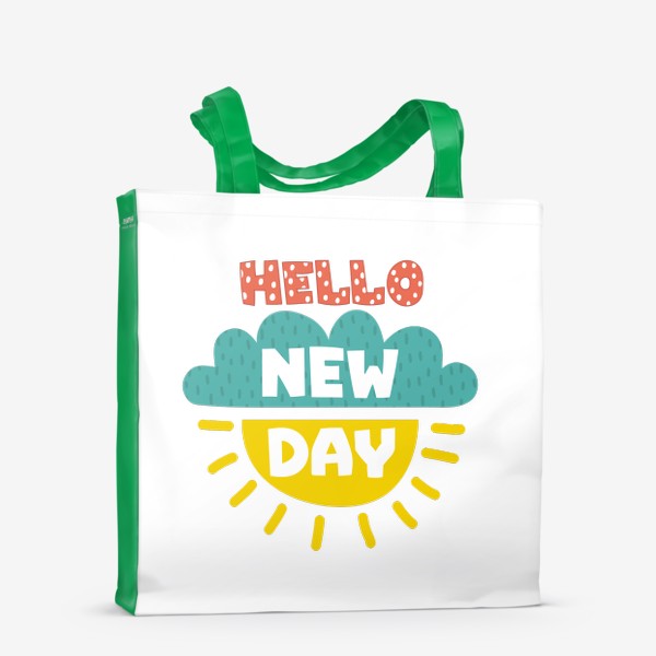 Сумка-шоппер «Hello new day»