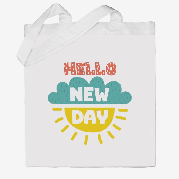 Сумка хб «Hello new day»