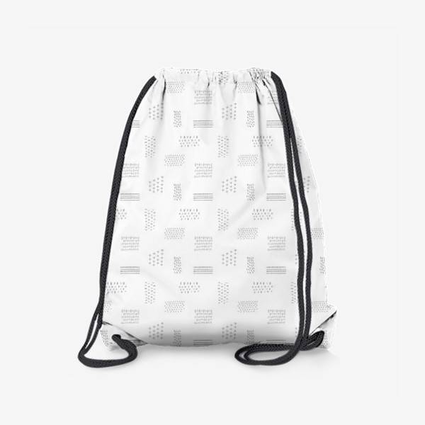 Рюкзак «Нарисованный вручную абстрактный бесшовный фон с карандашными штриховками. Разные виды штрихов, скетч»