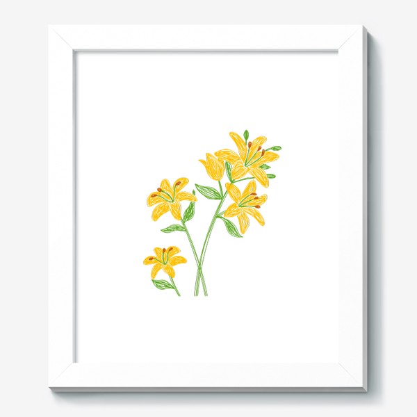 Картина «Лилии. Букет желтых цветов»