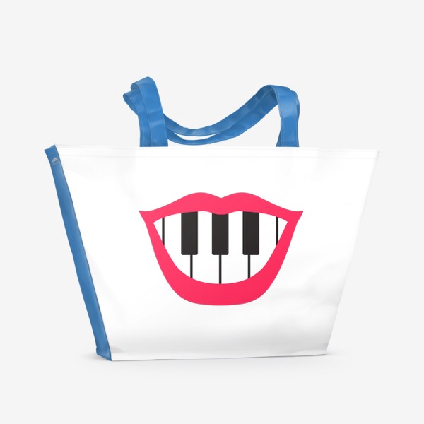 Пляжная сумка «Улыбка пианиста»