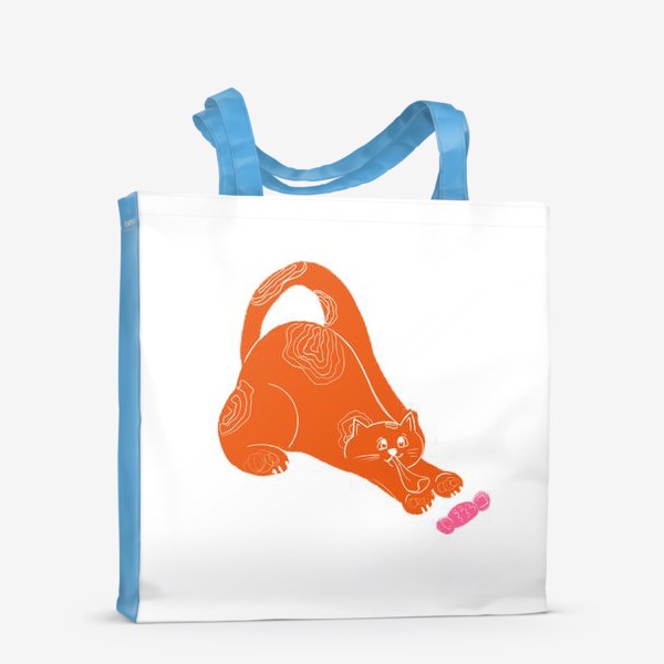 Сумка-шоппер «Оранжевый смешной кот»