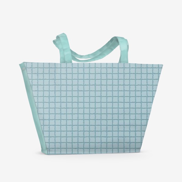 Пляжная сумка «голубая мозаика»