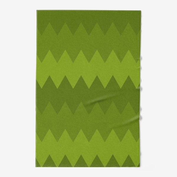 Полотенце «Зеленый новогодний узор»