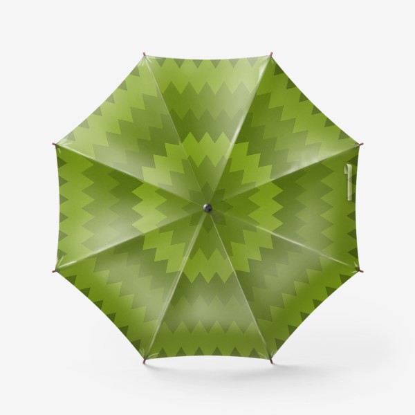 Зонт &laquo;Зеленый новогодний узор&raquo;
