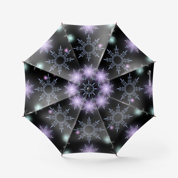 Зонт «Снежинки в ночном небе»