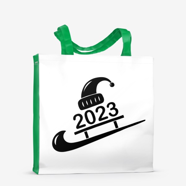 Сумка-шоппер «2023 год врывается к нам на санях»