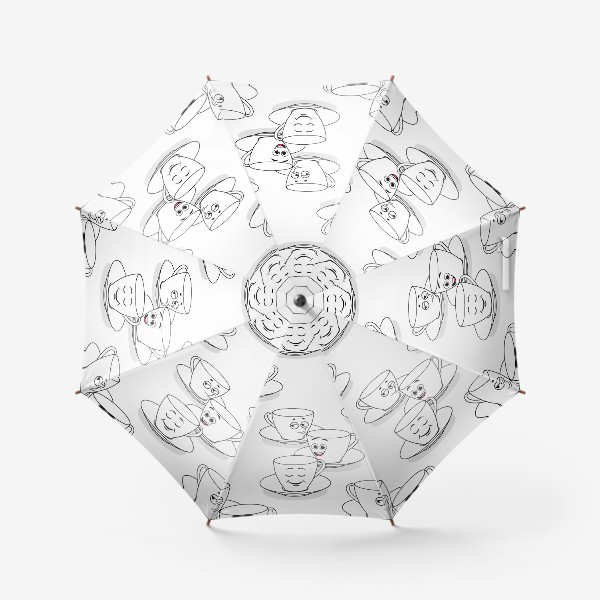 Зонт «Эмоции чашек»