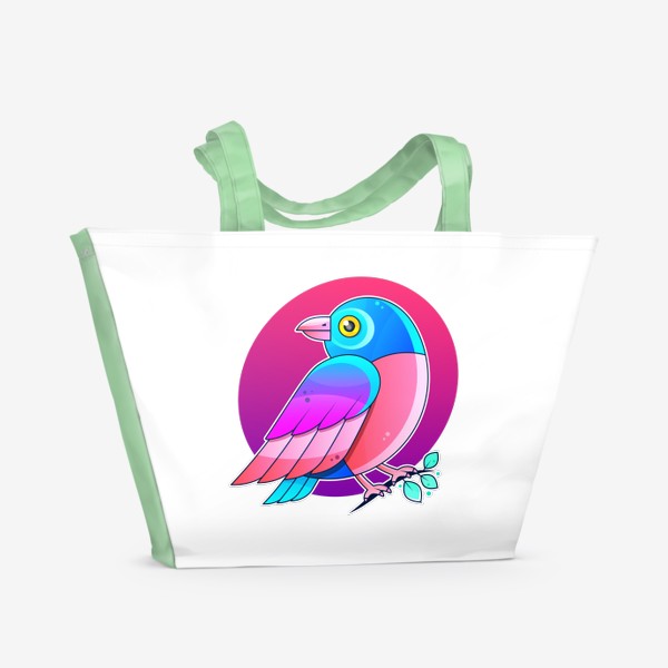 Пляжная сумка «птица »