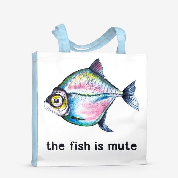Сумка-шоппер «The fish is mute Рыба нема»