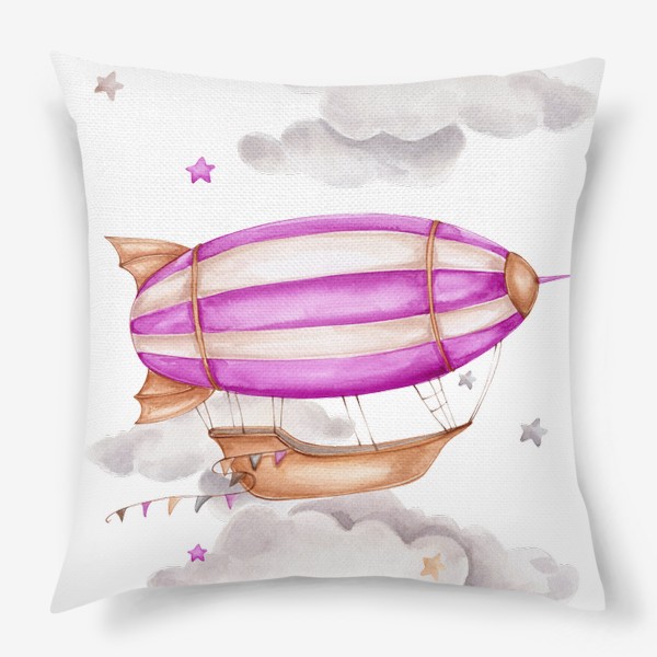 Подушка «Фиолетовый дирижабль»