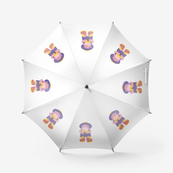 Зонт «Детский принт с мультяшными животными»