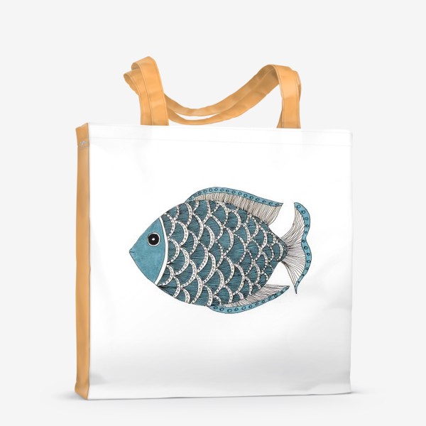 Сумка-шоппер «Графика "рыба"»
