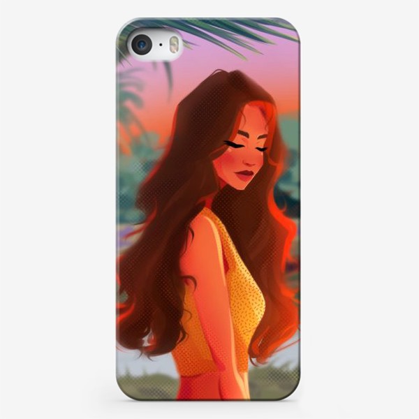 Чехол iPhone «Мультяшная девушка с рыжими волосами»