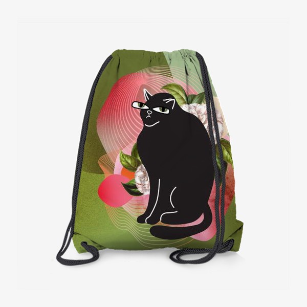 Рюкзак «Задумчивый котик в лесу»