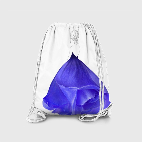Рюкзак «Модная голубая роза»