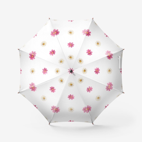 Зонт &laquo;Летние цветы. Бесшовный акварельный паттерн.&raquo;