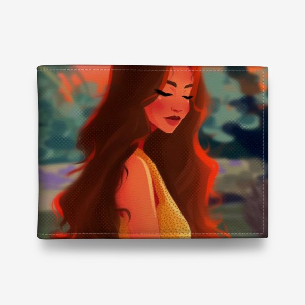Кошелек «Мультяшная девушка с рыжими волосами»