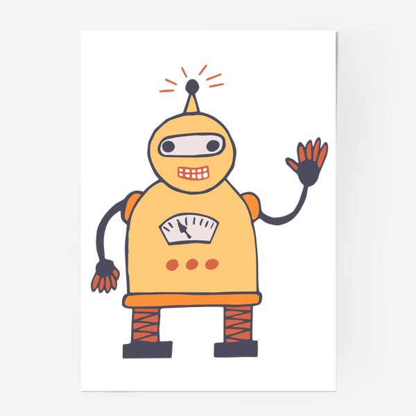 Постер «робот милый»