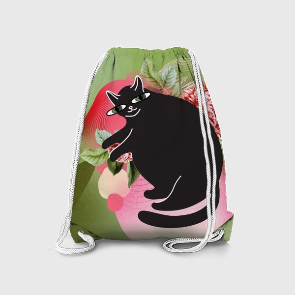 Рюкзак «Сонный котик в лесу»