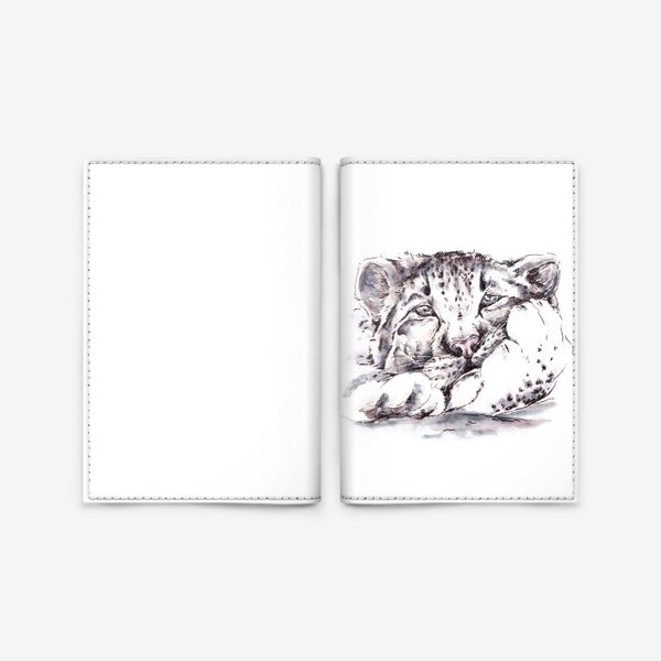 Обложка для паспорта «Снежный барс. Кошка»