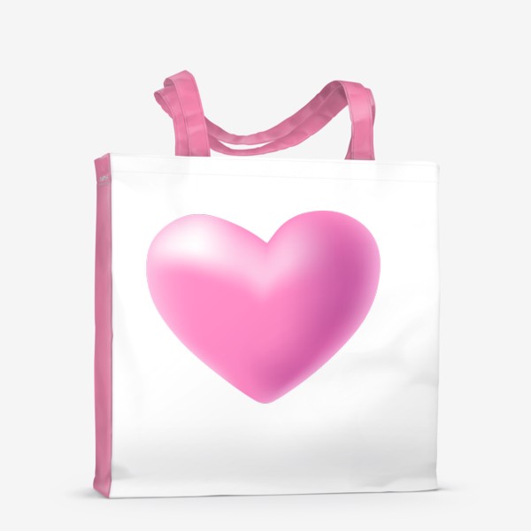 Сумка-шоппер «Объемное сердце»