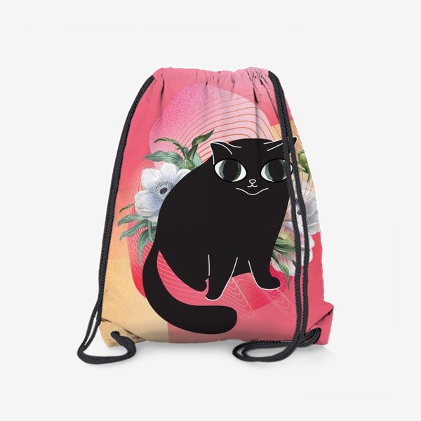 Рюкзак «Котик охотится в саду»